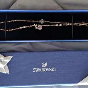 Swarovski charm necklace and additional charm